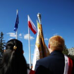 30.04.2026. Kielce. Urząd Marszałkowski. Uroczyste wciągnięcie flagi państwowej na maszt / Fot. Wiktor Taszłow - Radio Kielce