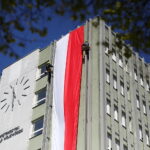 30.04.2026. Kielce. Urząd wojewódzki. Flaga Biało-Czerwona / Fot. Wiktor Taszłow - Radio Kielce