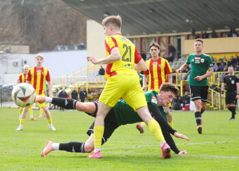 02.04.2026. Kielce. Mecz Betclic 3. Ligi: Korona Kielce II - Star Starachowice / Fot. Wiktor Taszłow - Radio Kielce