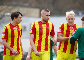 02.04.2026. Kielce. Mecz Betclic 3. Ligi: Korona Kielce II - Star Starachowice / Fot. Wiktor Taszłow - Radio Kielce