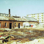 Kielce. Ulica Zagórska. Lata 1969-1971. Rozbiórka budynków rzeźni / źródło: facebook.com/kieleckieinwestycje