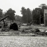 Kielce. Ulica Seminaryjska. Lata 1969-1971. Budowa dwujezdniowego odcinka ulicy Seminaryjskiej (wówczas Gwardii Ludowej). Widok od strony skrzyżowania z ulicą Wesołą / źródło: facebook.com/kieleckieinwestycje