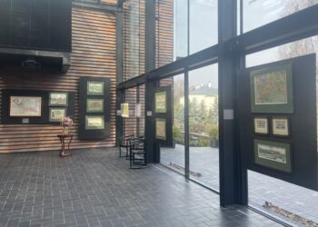 Sandomierz. Galerii Sztuki Widnokrąg. Wystawa map / Fot. Grażyna Szlęzak-Wójcik - Radio Kielce