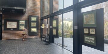 Sandomierz. Galerii Sztuki Widnokrąg. Wystawa map / Fot. Grażyna Szlęzak-Wójcik - Radio Kielce