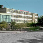 Kielce. Ulica Zagórska. Lata 1965-1975. Technikum Gastronomiczne / źródło: facebook.com/KielceNaPrzestrzeniLat