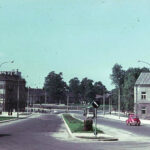 Kielce. Ulica Seminaryjska. Lata 1969-1971. Nowy odcinek ulicy Seminaryjskiej (wówczas Gwardii Ludowej). Widok od ulicy Wesołej w kierunku zachodnim / źródło: facebook.com/kieleckieinwestycje