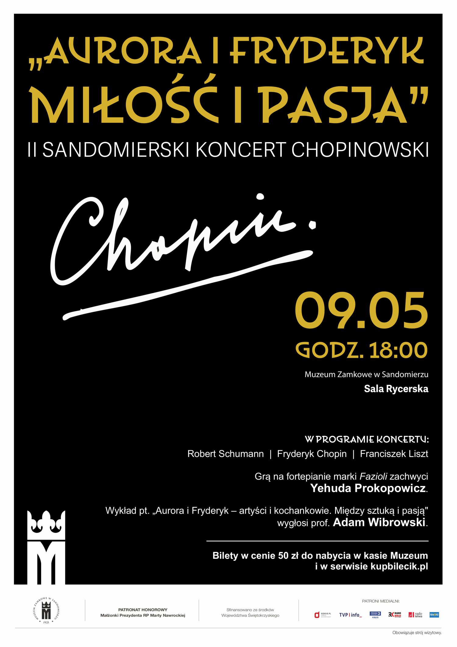 II Sandomierski Koncert Chopinowski: „Aurora i Fryderyk - Miłość i Pasja” - Radio Kielce