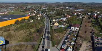 27.04.2026 Kielce. Budowa trasy S74. Rozpoczęcie przebudowy ulicy Łódzkiej / Fot. Jarosław Kubalski - Radio Kielce