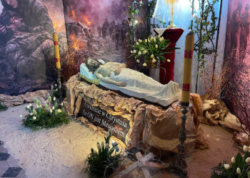 Groby Pańskie w kieleckich kościołach - Radio Kielce 04.04.2026. Kielce. Bazylika Katedralna Wniebowzięcia Najświętszej Maryi Panny. / Fot. Wiktor Taszłow - Radio Kielce