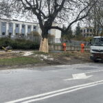 15.04.2026. Kielce. Ul. Ściegiennego. Modernizacja chodnika / Fot. Jarosław Kubalski - Radio Kielce