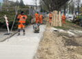 15.04.2026. Kielce. Ul. Ściegiennego. Modernizacja chodnika / Fot. Jarosław Kubalski - Radio Kielce