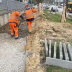 15.04.2026. Kielce. Ul. Ściegiennego. Modernizacja chodnika / Fot. Jarosław Kubalski - Radio Kielce