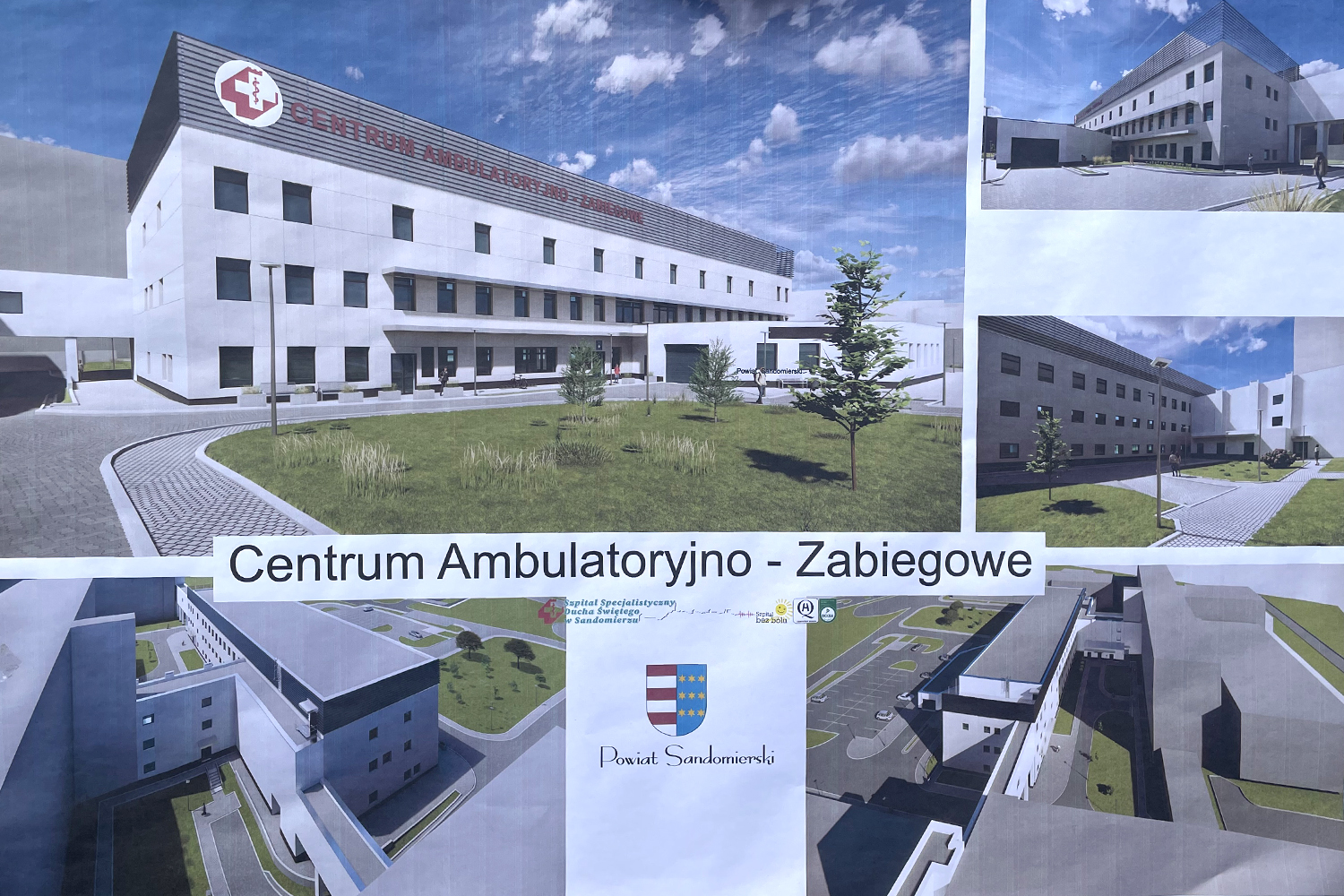 21.04.2026. Wizualizacja pawilonów Szpitala Specjalistycznego Ducha Świętego w Sandomierzu / Fot. Grażyna Szlęzak-Wójcik – Radio Kielce