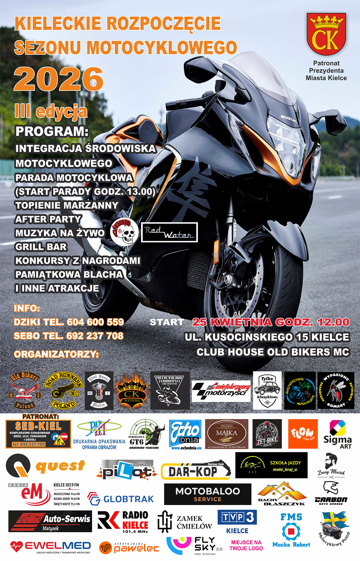 Kieleckie Rozpoczęcie Sezonu Motocyklowego 2026 - Radio Kielce
