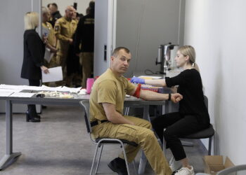 09.04.2026 Kielce. PSP. Badania profilaktyczne dla strażaków / Fot. Jarosław Kubalski - Radio Kielce