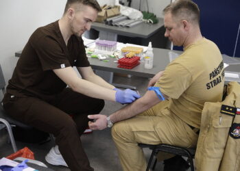09.04.2026 Kielce. PSP. Badania profilaktyczne dla strażaków / Fot. Jarosław Kubalski - Radio Kielce