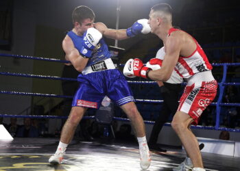 10.04.2026. Kielce. Mecz WKB RUSHH Kielce - Imperium Boxing Wałbrzych / Fot. Jarosław Kubalski - Radio Kielce