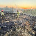 30.04.2026. Sandomierz. Pożar hotelu przy ulicy Lwowskiej / Fot. PSP Sandomierz