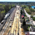 Prace na linii kolejowej nr 25 na odcinku Sandomierz -Tarnobrzeg / Fot. Krzysztof Dzidek - PKP PLK