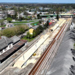 Prace na linii kolejowej nr 25 na odcinku Sandomierz -Tarnobrzeg / Fot. Krzysztof Dzidek - PKP PLK