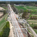 Prace na linii kolejowej nr 25 na odcinku Sandomierz -Tarnobrzeg / Fot. Krzysztof Dzidek - PKP PLK