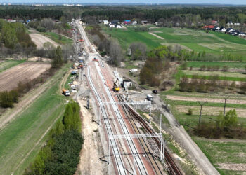 Prace na linii kolejowej nr 25 na odcinku Sandomierz -Tarnobrzeg (1)