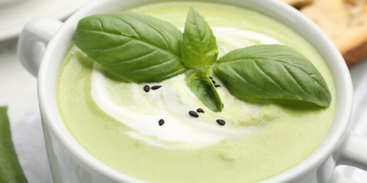 Krem z zielonego groszku