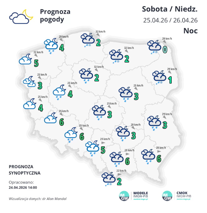 Jedna noc odbiega od pogodowej normy. Nadciągają zmiany - Radio Kielce