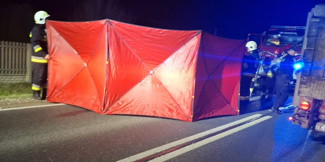 Śmierć na drodze. Nie żyje pieszy