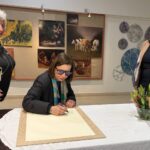 14.04.2026. Kielce. Państwowe Liceum Sztuk Plastycznych imienia Józefa Szermentowskiego w Kielcach. Aktorka Agata Kulesza odwiedziła kieleckie liceum / Fot. Aleksandra Kwaśniewska - Radio Kielce