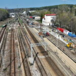 Modernizacja stacji Zagnańsk. / Źródło: PKP Polskie Linie Kolejowe S.A.