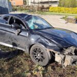 23.04.2026. Ruszcza-Kępa. Dachowanie auta / Źródło: policja