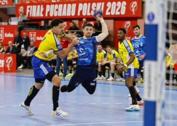 18.04.2026. Kalisz. Final Four Pucharu Polski, mecz: Orlen Wisła Płock - Industria Kielce / Fot. PAP/Tomasz Wojtasik