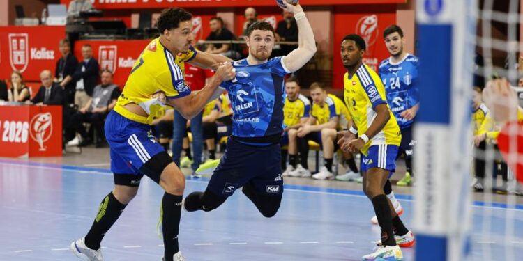 18.04.2026. Kalisz. Final Four Pucharu Polski, mecz: Orlen Wisła Płock - Industria Kielce / Fot. PAP/Tomasz Wojtasik