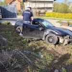 23.04.2026. Ruszcza-Kępa. Dachowanie auta / Źródło: policja