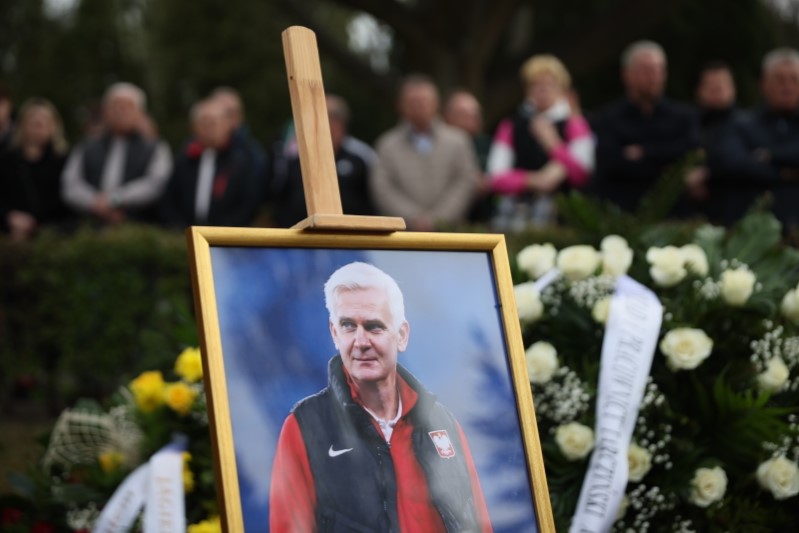 16.04.2026. Warszawa. Pogrzeb Jacka Magiery / Fot. Leszek Szymański - PAP