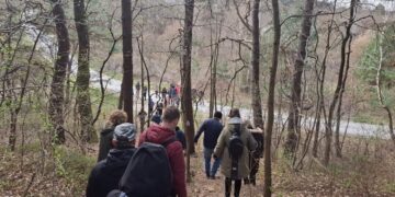 11.04.2026. Małogoszcz. II Spacer Śladami NSZ Rejonu Małogoszcz / Fot. Paweł Krzysztofik