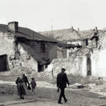 Kielce. Ulica Piotrkowska. 1966 rok. Wyburzone zabudowania na tzw. Koszykach / źródło: fotopolska.eu