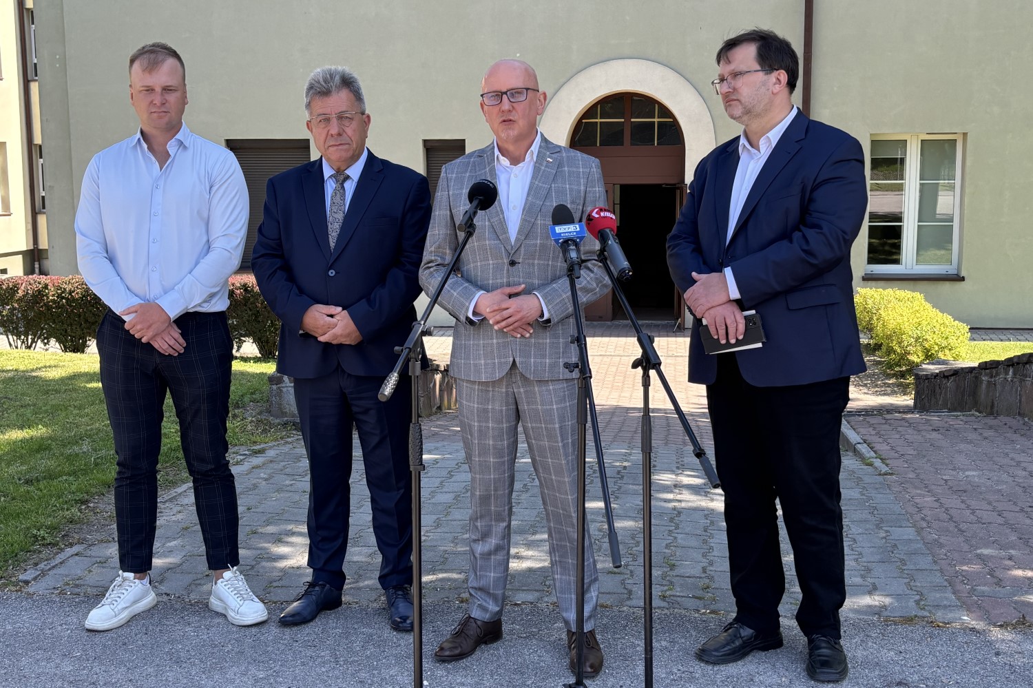 26.05.2026. Jędrzejów. Konferencja prasowa / Fot. Marcin Marszałek - Radio Kielce