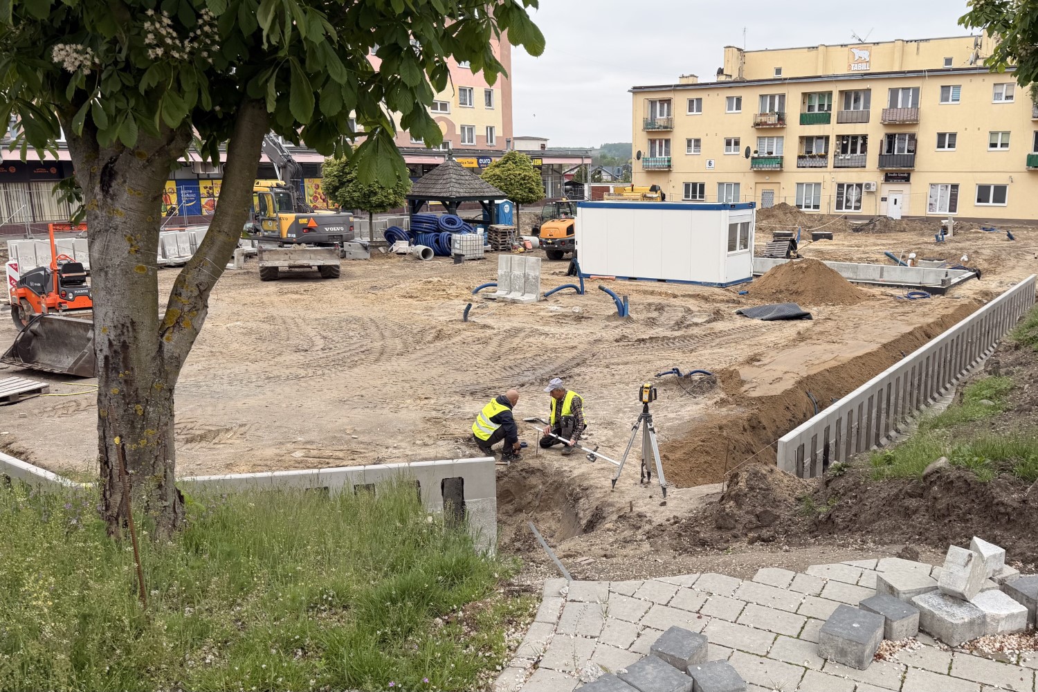 Zawichost. Przebudowa Dużego Rynku /  Fot. Ewelina Ura- Kamińska - wiceburmistrz Zawichostu 