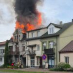 07.05.2026. Ostrowiec Świętokrzyski. Pożar domu / Fot. Ratownictwo Powiatu Ostrowieckiego