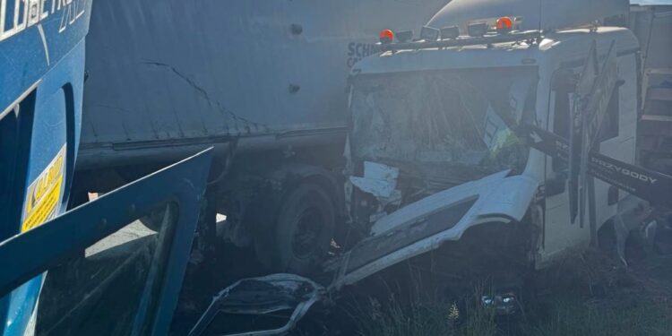 29.05.2026. Strawczynek. Wypadek / Źródło: KMP Kielce