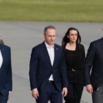 22.05.2026. Łask. Uroczystość powitania pierwszych polskich samolotów F-35 w 32. Bazie Lotnictwa Taktycznego w Łasku / Fot. PAP/Marian Zubrzycki