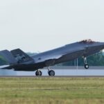 22.05.2026. Łask. Uroczystość powitania pierwszych polskich samolotów F-35 w 32. Bazie Lotnictwa Taktycznego w Łasku / Fot. PAP/Marian Zubrzycki
