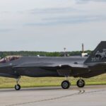 22.05.2026. Łask. Uroczystość powitania pierwszych polskich samolotów F-35 w 32. Bazie Lotnictwa Taktycznego w Łasku / Fot. PAP/Marian Zubrzycki
