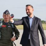 22.05.2026. Łask. Uroczystość powitania pierwszych polskich samolotów F-35 w 32. Bazie Lotnictwa Taktycznego w Łasku / Fot. PAP/Marian Zubrzycki