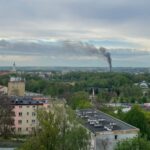 07.05.2026. Ostrowiec Świętokrzyski. Pożar domu / Fot. Ratownictwo Powiatu Ostrowieckiego