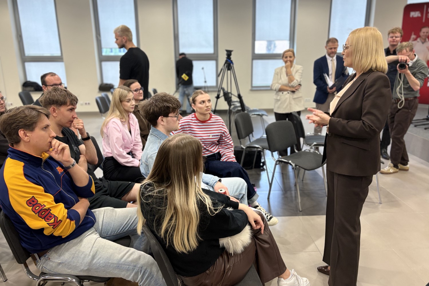 07.05.2026. Kielce. Przedstawiciele samorządu wraz z rektorem uczelni przestawili inicjatywę „Pierwsza Praca u Marszałka” / Fot. Aleksandra Słowak - Radio Kielce