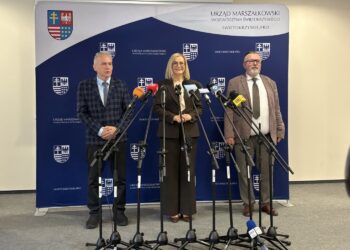 07.05.2026. Kielce. Przedstawiciele samorządu wraz z rektorem uczelni przestawili inicjatywę „Pierwsza Praca u Marszałka” / Fot. Aleksandra Słowak - Radio Kielce