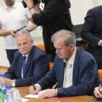 07.05.2026. Busko-Zdrój. Podpisanie listu intencyjnego ws. nowej linii kolejowej Kraków – Busko-Zdrój / Fot. Marta Gajda-Kruk - Radio Kielce